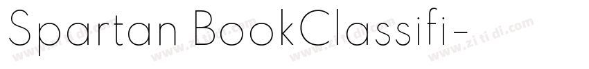 Spartan BookClassifi字体转换